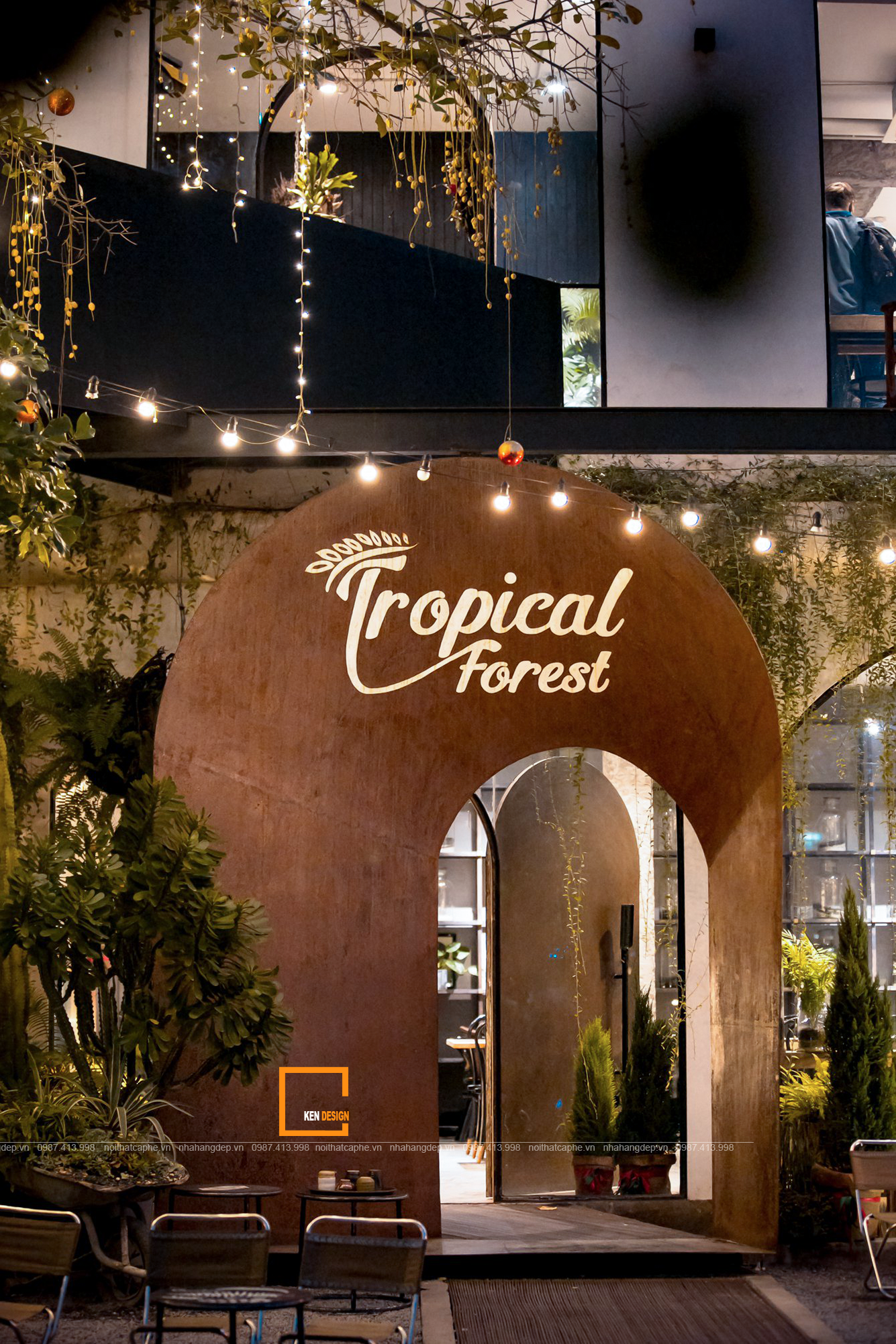 thiết kế tropical forest hồ văn quán